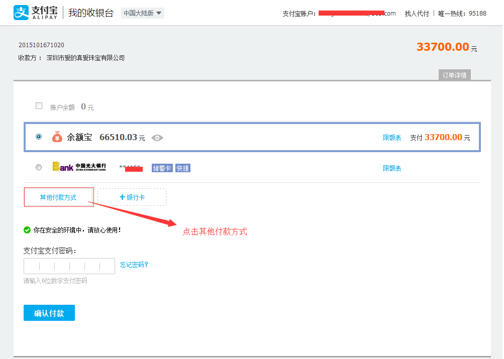 idloves网银、信用卡支付